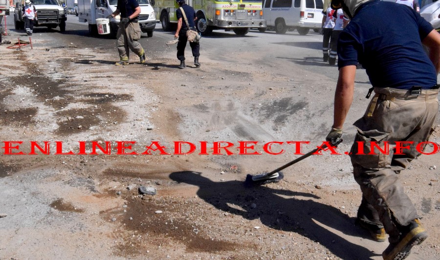 Derrame de combustible ocasiona movilización de unidades de emergencias