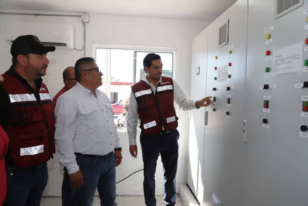 Inauguró Carlos Peña Ortiz Estacion de Bombeo de Agua Potable de COMAPA