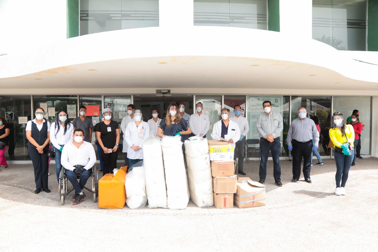 Recibe una vez más la UMF40 insumos para Héroes de la Salud