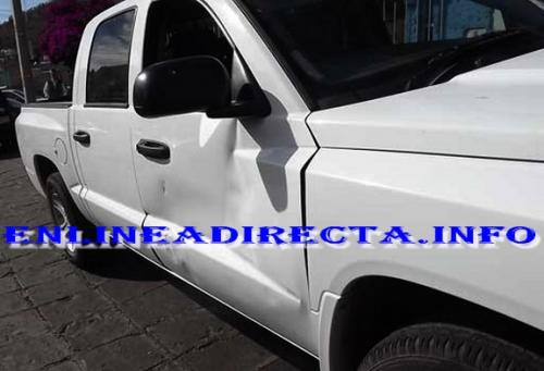 Accidente vial deja solo daños sobre el Morelos