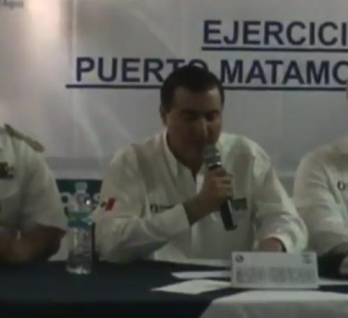 Clausura Alfonso Sanchez trabajos de simulacro derrame de hidrocarburos en el golfo de Mexico