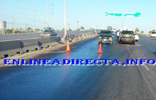 Chocan sobre arteria vial a puente internacional Anzaldúas