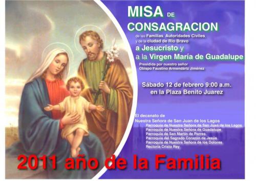 Obispo, presidirá este sábado Misa de Consagración