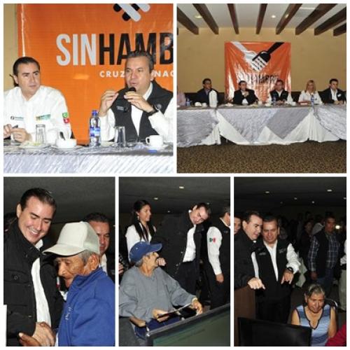 Los tres niveles de gobierno emprenden cruzada contra el hambre en Matamoros