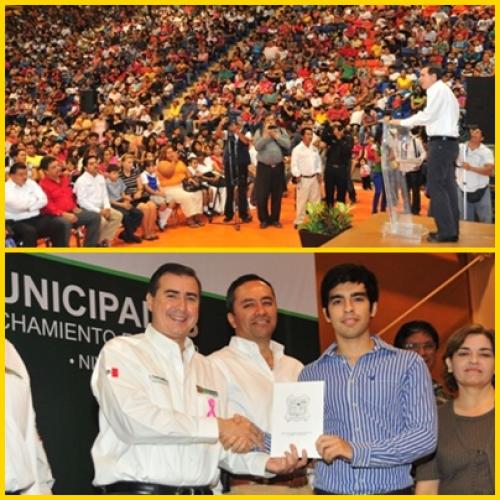 Entrega Alfonso Sánchez becas municipales a más de 2 mil 750 alumnos de excelencia