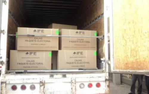 Material electoral llega al 04 Distrito Electoral el 1ro de Junio