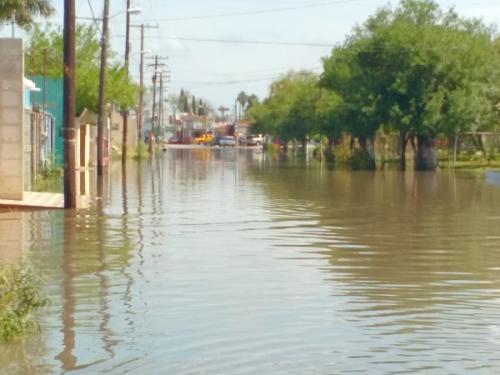 Aún hay encharcamientos en Matamoros