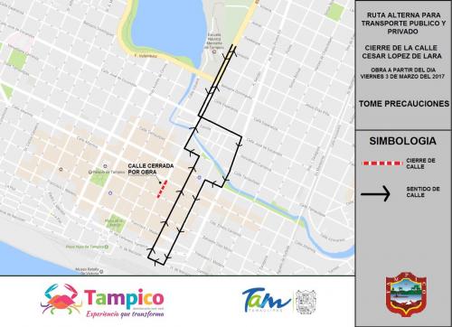 A partir de este 3 de marzo será cerrada la calle César López de Lara entre Altamira y Emilio Carranza