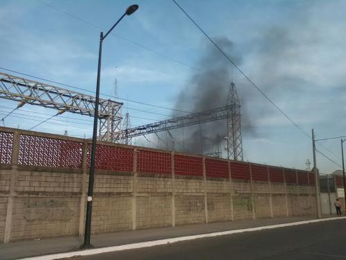 Se incendia subestación de energía de CFE en Tampico