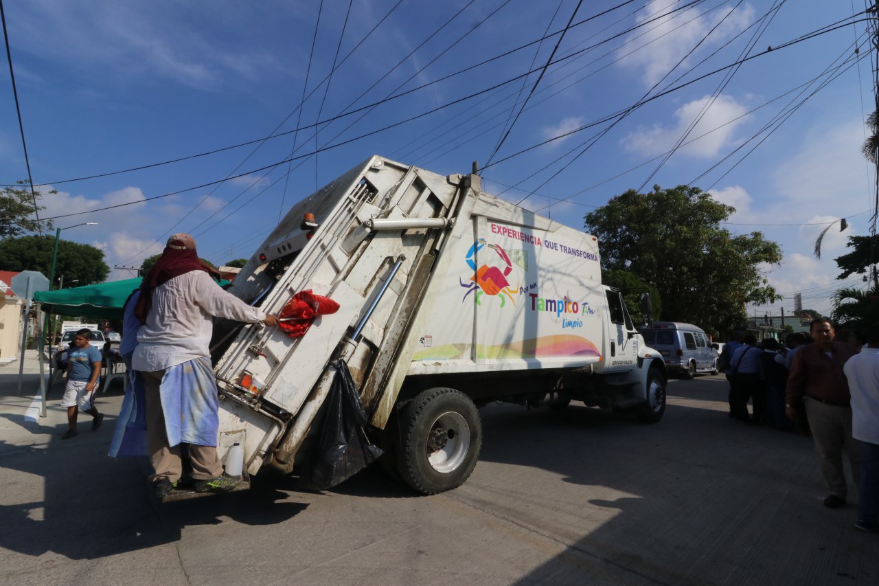 Garantiza gobierno de Tampico recolección de basura en la ciudad