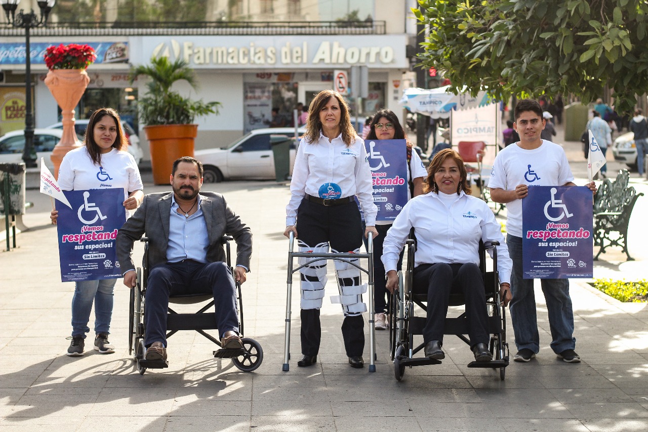 Fortalece DIF Tampico Campaña de Respeto a Espacios para Discapacitados