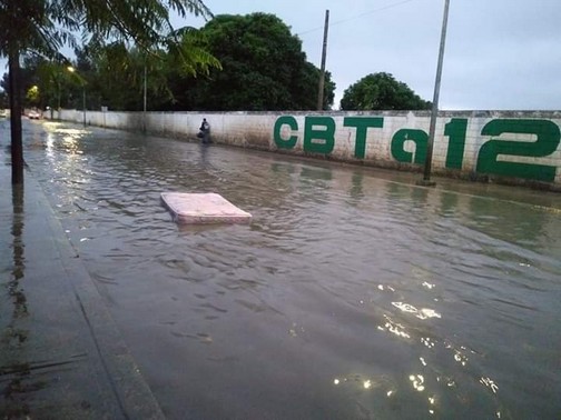 Lluvia genera inundaciones en Madero