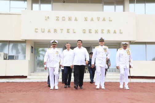 Realizan ceremonia de cambio de mando en la Primera Zona Naval