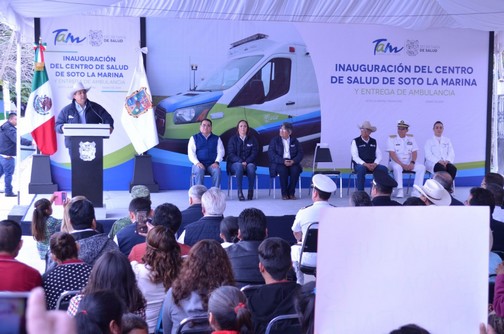 Entrega Gobernador nuevo Centro de Salud de  Soto la Marina