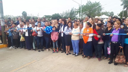 Pone en marcha la alcaldesa Alma Amparán red hidráulica y pavimento en populoso sector