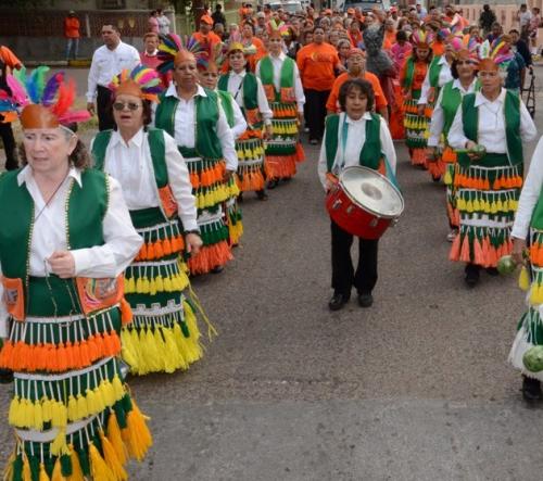 Participan 150 adultos mayores en peregrinación
