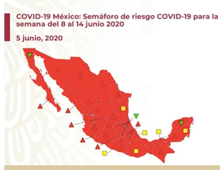 Todo el país está en semáforo rojo