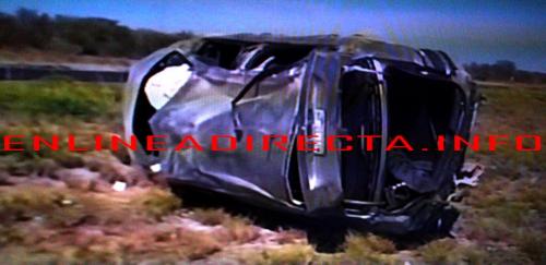 Vuelca conducir sobre carretera Reynosa-Monterrey