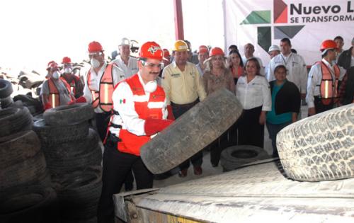 Trituración de llantas impulsa una imagen urbana limpia