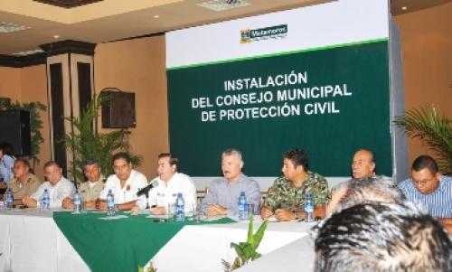 Alcalde instala Consejo de Protección Civil para temporada de fenómenos meteorológicos