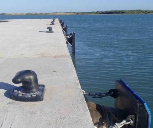 Rehabilitan muelle de 150 metros de largo en Puerto Matamoros