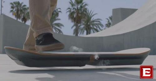 Patineta voladora usa nitrógeno líquido