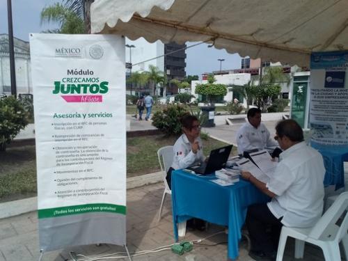 Instalan Modulo del SAT en Ciudad Madero