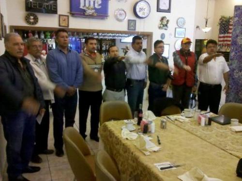 Pime Treviño toma protesta a nuevo comité de comunicadores unidos de Valle Hermoso