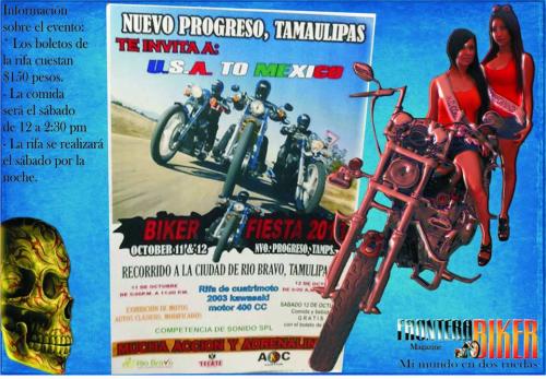 Biker Fiesta 2013 en Villa de Nuevo Progreso el 11 y 12 de octubre del 2013