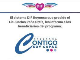 A través del programa “Contigo Soy Capaz”, DIF Reynosa busca inclusión de personas con discapacidad