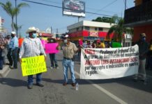 Bloquearon ejidatarios la Avenida Hidalgo y la Alameda en Tampico