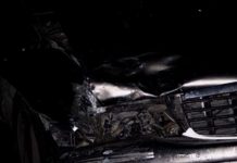 Choque deja solo daños en libramiento Monterrey