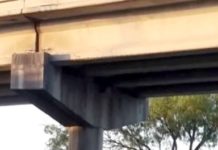 Unidad del transporte por poco y vuelca