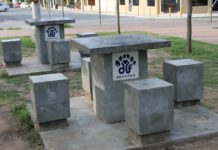 Dañan mobiliario de Plaza