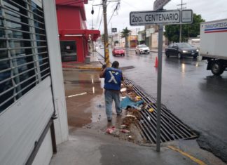 No tirar basura en la vía pública evitará la acumulación de agua