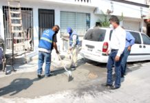 Repone COMAPA pavimentos en zonas dañadas por obras