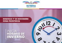 Inicia horario de invierno en Reynosa