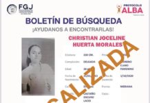Fue localizada con vida y en perfecto estado de salud, Christian Joceline Huerta Morales