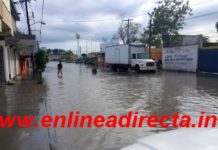 Lluvias deja “encharcamientos” y caos vehicular