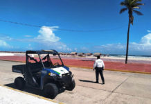 Ante la reapertura de la Playa Miramar participa en el operativo