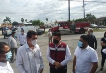Supervisan obras de edificios de Pc y Bomberos en Matamoros