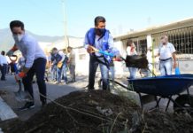 Jornada de limpieza del gobierno estatal y municipal en Ciudad Victoria