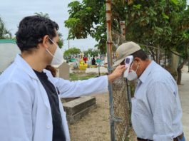 Instalaron filtros sanitarios en cementerios de Tampico, se registró escasa asistencia
