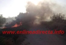Bomberos sofocan incendio de llantas y basura en colonia popular