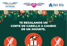 DIF Reynosa intercambia corte de cabello por un regalo para niño o niña