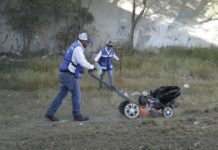 Gobierno de Tamaulipas realiza jornada para rehabilitar campo de fútbol en colonia Bermúdez