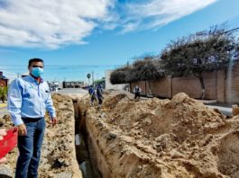 Trabaja la COMAPA en reparación de caído