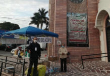 Instalan centro de acopio en Iglesia de Guadalupe
