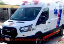 Sujeto queda internado en nosocomio tras sufrir accidente vial