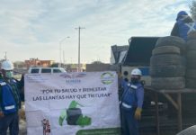 Retira Municipio llantas abandonadas en colonias